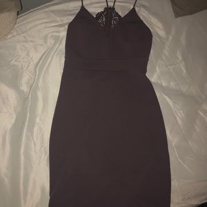 iris Purple Lace Back Bodycon Dress Los Angeles